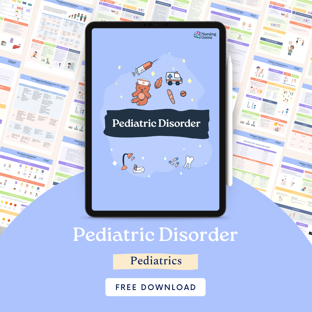 Pediatric Disorders - Cheat Sheet