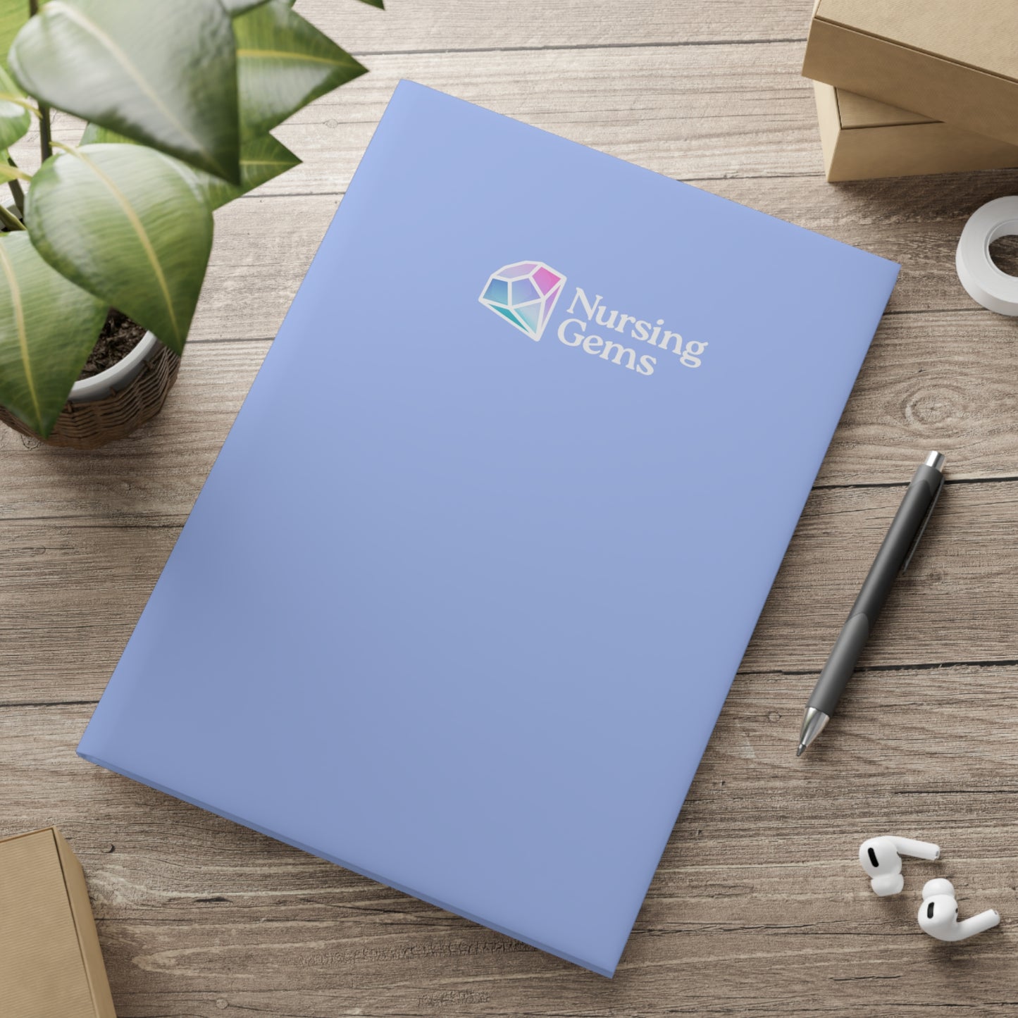 Nursing Gems Hardcover Notebook with Puffy Covers - Perfect for Students & Professionals