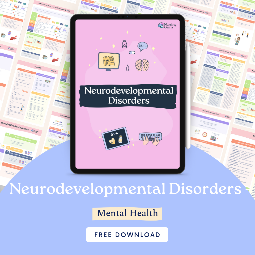 Neurodevelopmental Disorders - Cheat Sheet