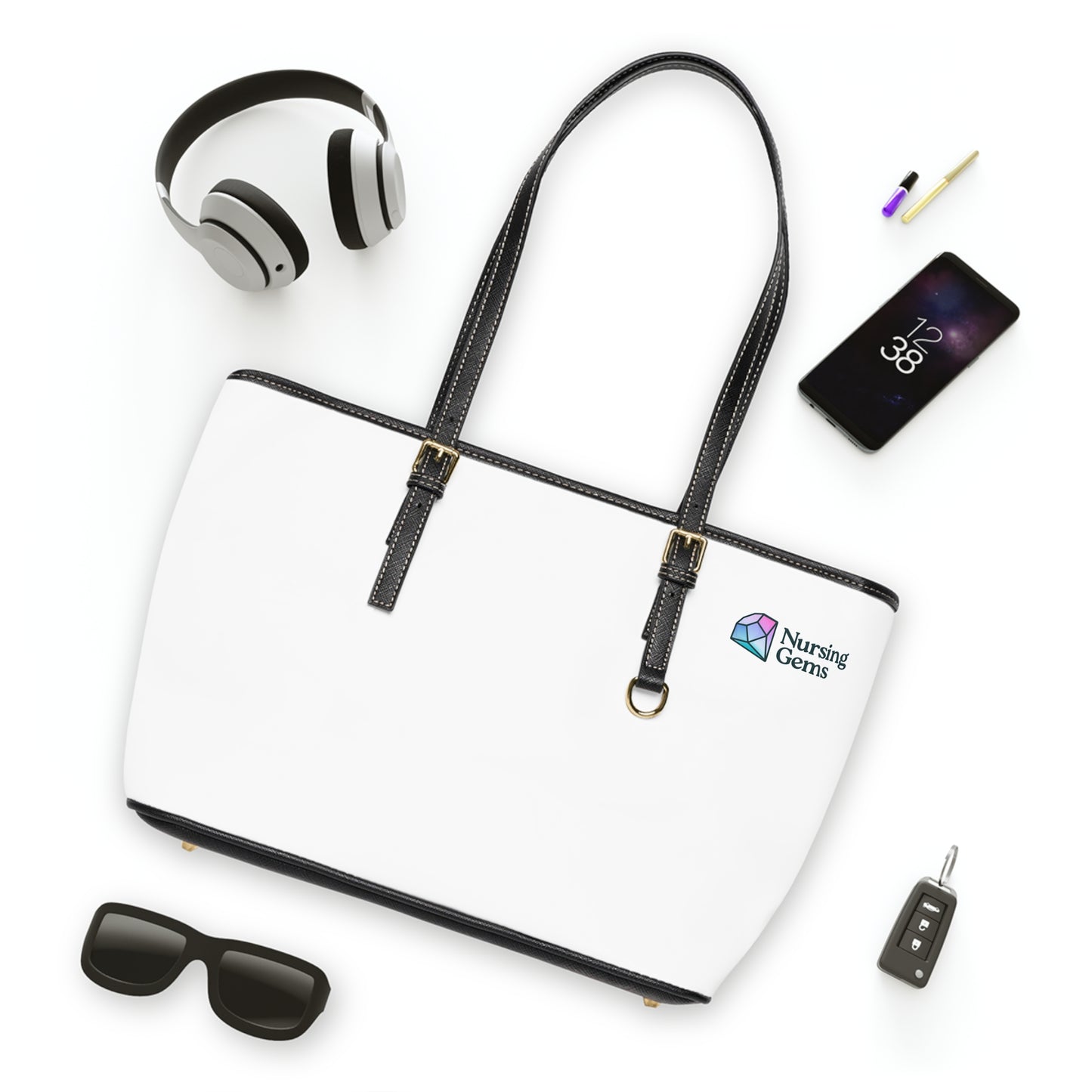 Stylish PU Leather Shoulder Bag for Nurses - Perfect Gift for Healthcare Professionals