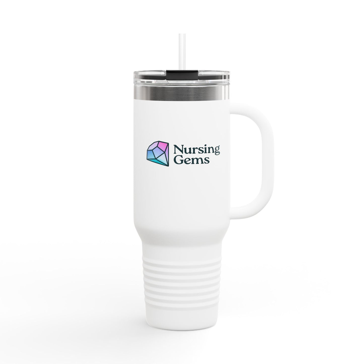 Nursing Gems Insulated Travel Mug - 40oz - Perfect for Nurses & Healthcare Workers - Stylish & Functional