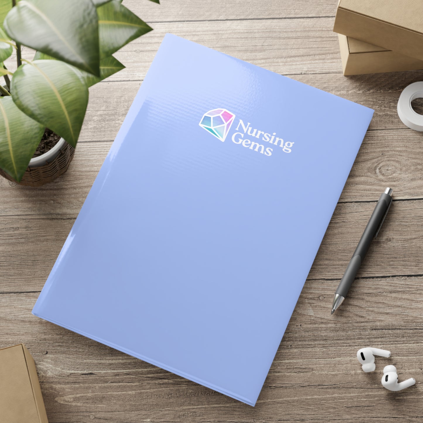 Nursing Gems Hardcover Notebook with Puffy Covers - Perfect for Students & Professionals