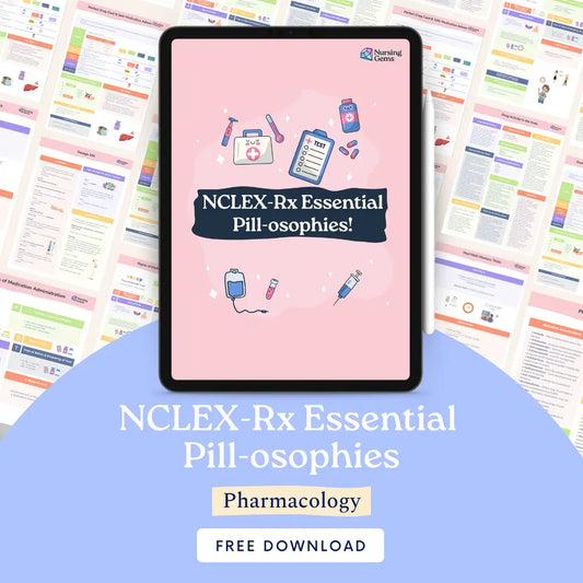 Essential Pill-osophies cheat sheet for NCLEX medication review - Nursing Gems