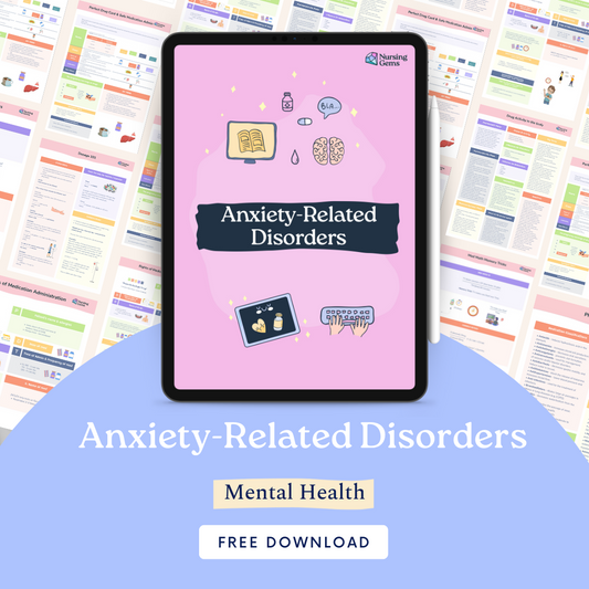 Anxiety-Related Disorders - Cheat Sheet